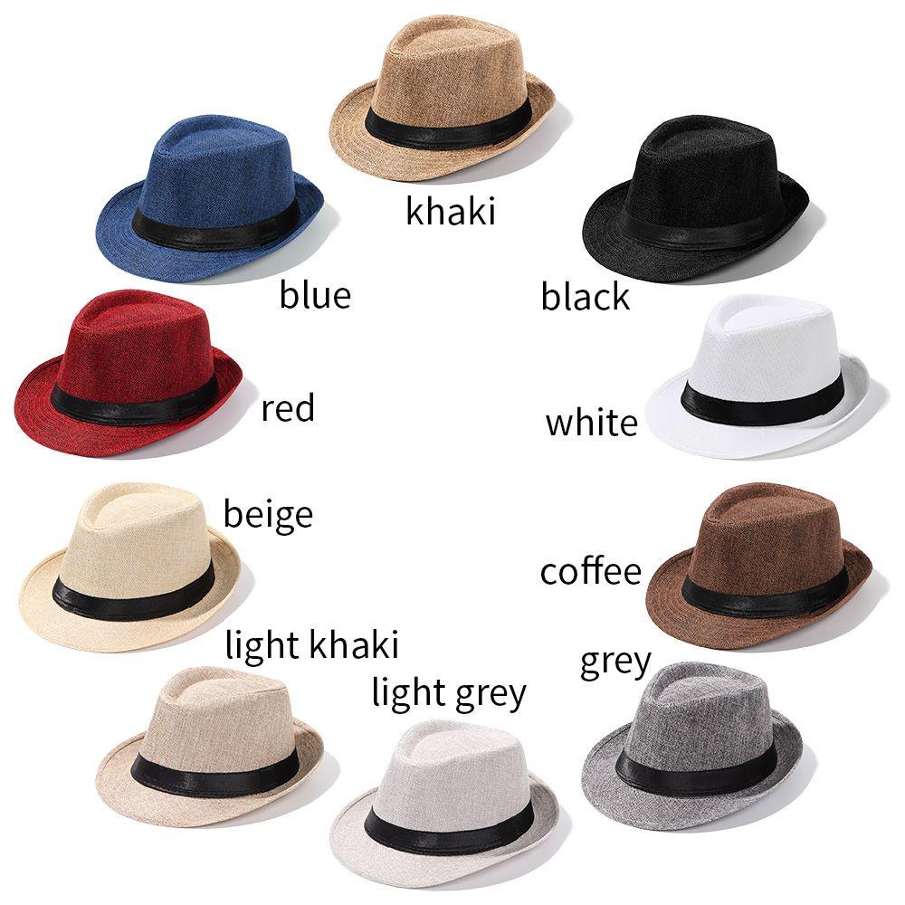 Fashion Gangster Cap Felt Jazz Cap Beach Sun Hat Top Hats Fedora Cap