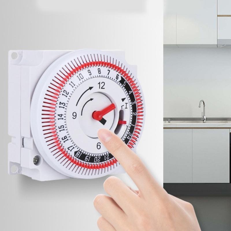 Mechanical Timer Switches Rotary Dials Timer 15 Minutes To 24 Hours Period Automatic Power Off For Home And Office
