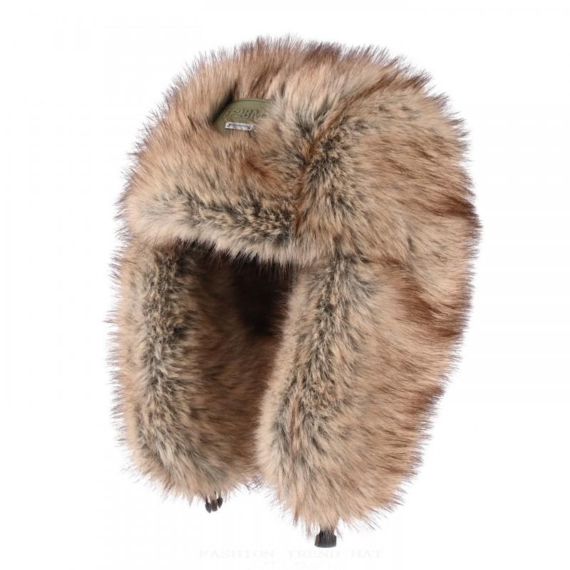 Unisex Warm Fleece Hat Winter Outdoor Riding Ear Protection Thick Cap Stylish Round Top Beanie