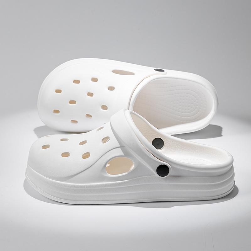 Men's 2024 EVA Anti-Slip Closed-Toe Beach Shoes - Odor-Resistant Summer Slippers for Couples