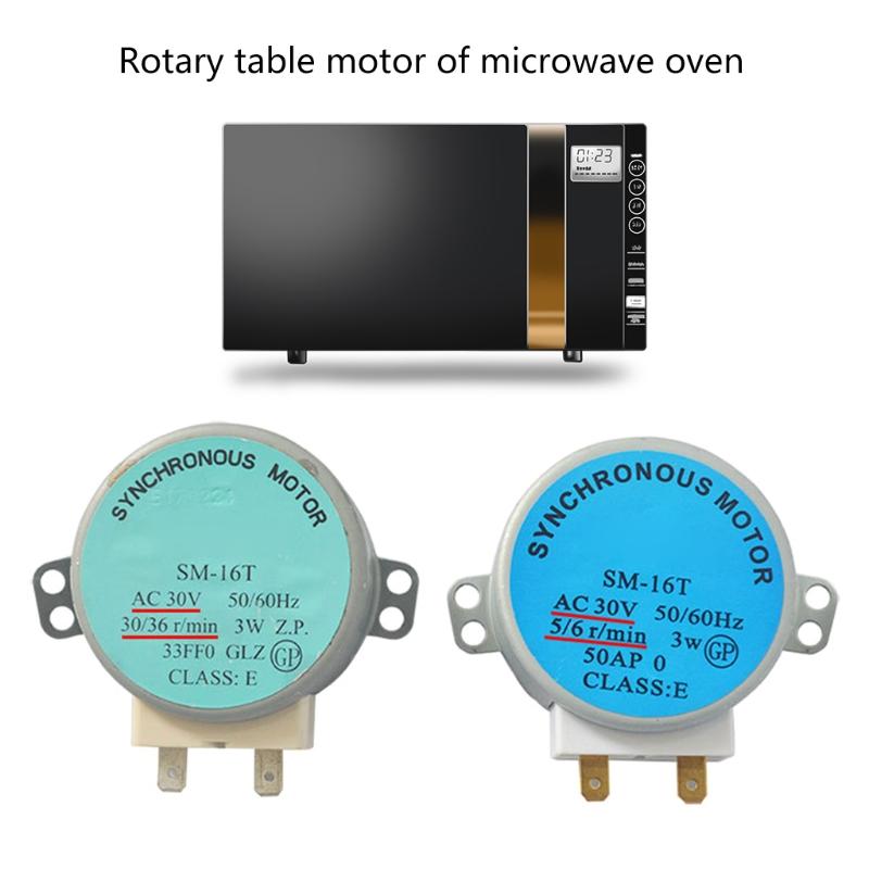 Para Piezas de Horno de Microondas Motor Síncrono de Horno de Microondas Motores de Bandeja SM-16T CA 30V 3W 50/60Hz