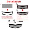 Universal Grill Net Car Front Aluminum Mesh Grille Bumper for Fender Hood Vent C