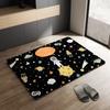 Space Planet Diatom Mud Floor Mat Toilet Foot Mat Bathroom Bathtub Water Absorption Non-slip Toilet Door Quick Drying Door Mat