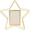 VOSAREA Vertical Photo Frame Star Shape Metal Wire Art Picture Frame Floating Picture Frames Rotatable Picture Display Frame Ideal for Housewarming