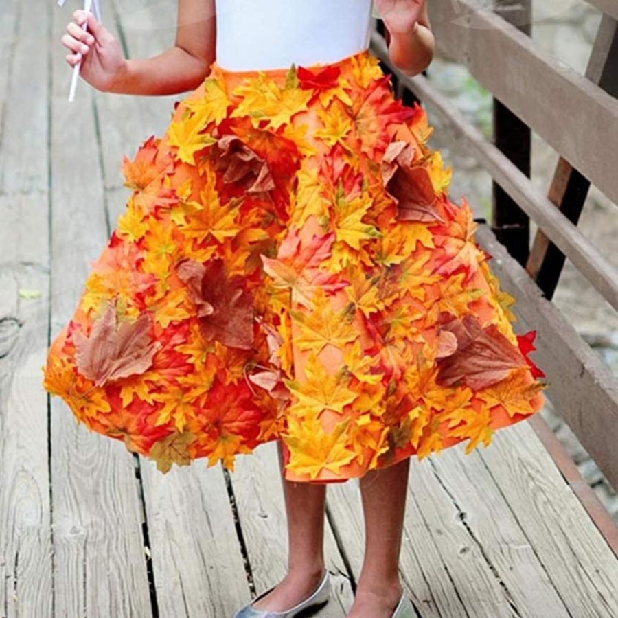 50/100pcs Artificial Plants Flowers Silk Maple Leaf Halloween Festival Party Decora Home Room Vase Table Yard Wedding Scrapbook
