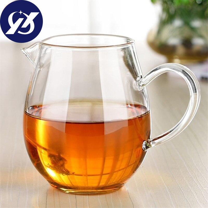 Teiera in vetro trasparente resistente al calore Cha Hai Gongdao Tazza da tè Fair Mug Tazza da tè Set da tè 450ML