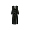 Zara Simple Casual V-Neck Long Sleeve Dress Women dresses Dark-Khaki 8658887-507