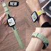 Two Tone Slim Strap for Apple Watch Ultra 3/2 49mm 38mm  41 42 45mm 46mm Leather Band for Iwatch S11 10 9 8 7 6 5 Sport Bracelet