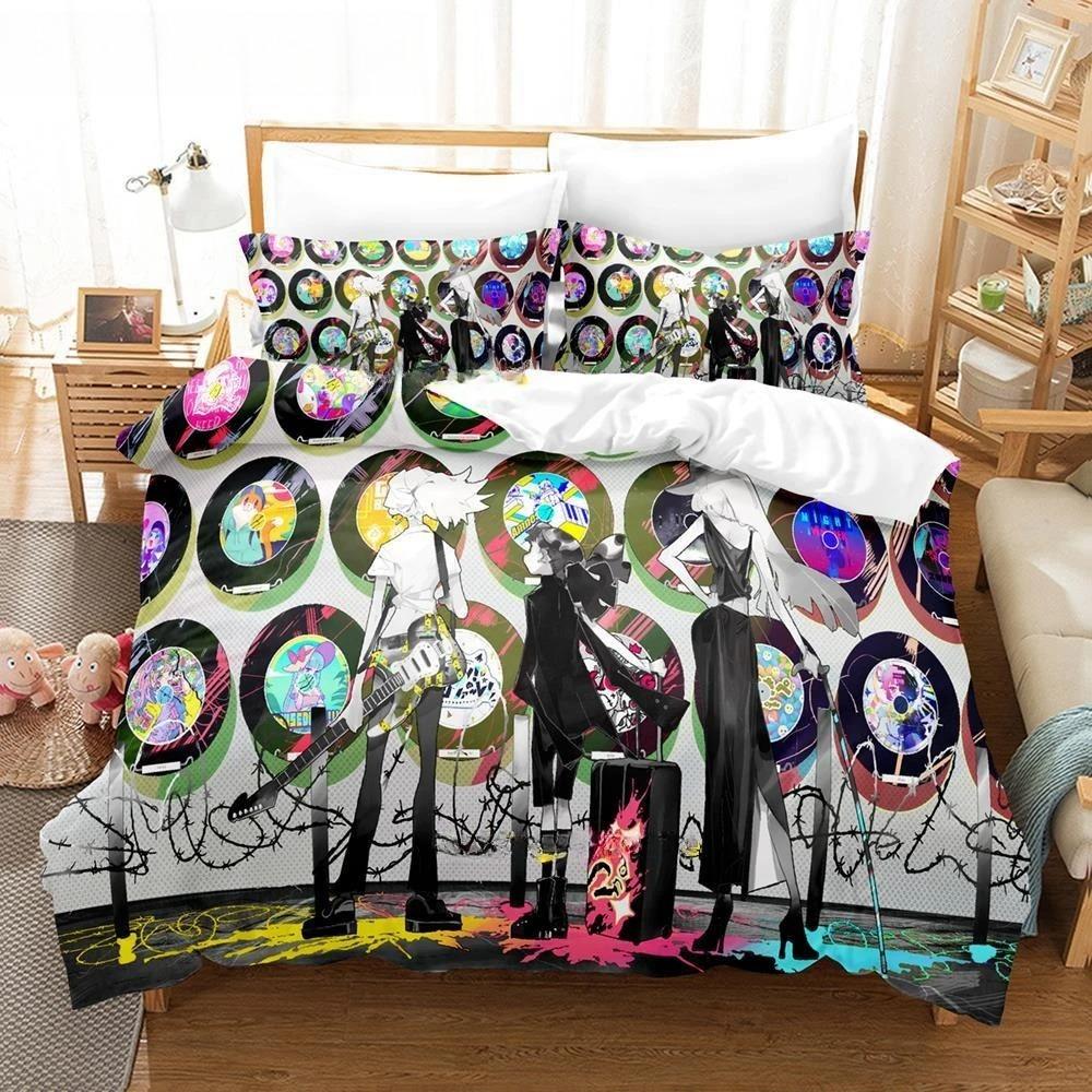 Fashion 3D Print Music Game Muse Dash Bedding Set Single Twin Full Queen King Size Bed Set Adult Kid Bedroom Duvet Cover Sets