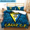 3-teiliges Bettwäsche-Set mit Cadiz-Wappen, inklusive 1 Bettbezug und 2 Kissenbezügen. Perfekt für Schlafzimmer, Wohnheim, Fan-Weihnachtsgeschenk
