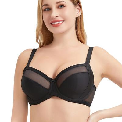 Large Size Underwear for Women with Large Breasts Small Size Anti-sagging Gathered Breathable Mesh Large Cup 200 Catties Bra