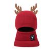 Cute Hats for Autumn and Winter Women's Fleece and Thickened Christmas Gifts  Antler Woolen Hats  Knitted Warm Balacrafas