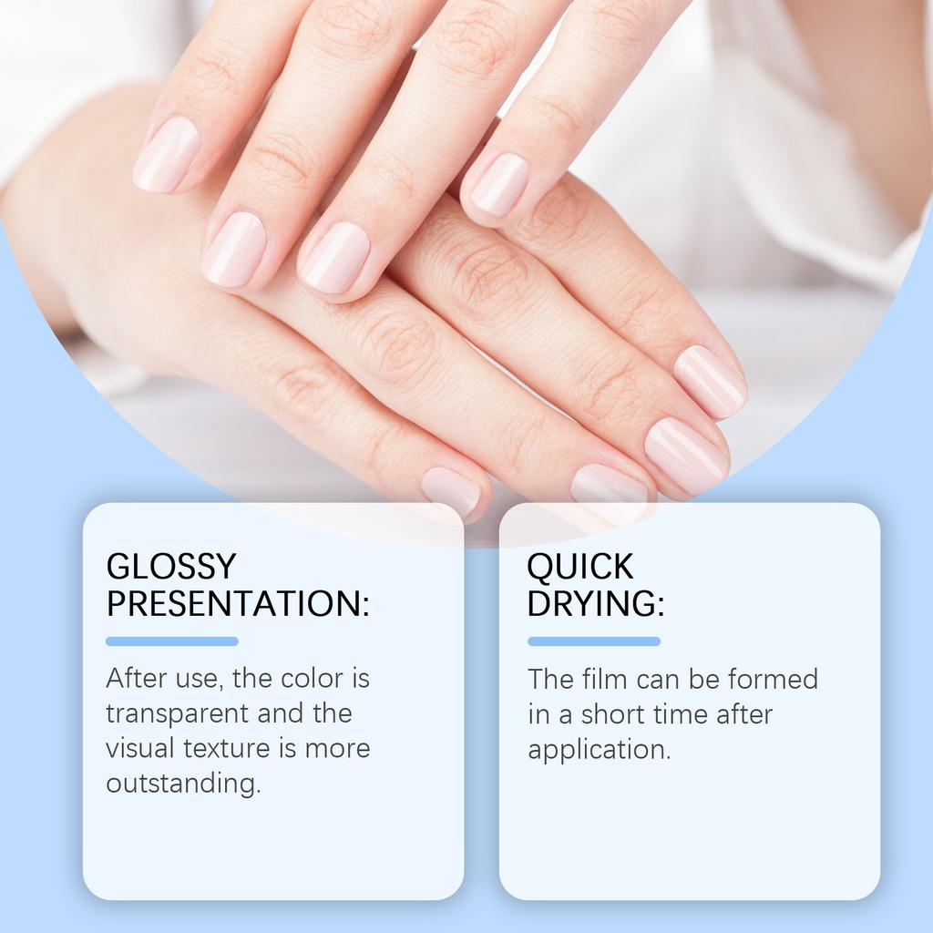 Nail Polish Enhancer, A Natural Nail Strengthener, Is Used To Nourish Damaged Nails For A Long Time,15ml