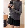 Spring new women's clothing high-end vest knitted vest sweater women's outer top stacked vest