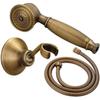 (Antikes Duschset)Duschkopf,Duschset,Antikmessing Duschset Duschsystem,Mit Duschhalter und 1,5M Duschschlauch