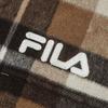 FILA Fashion Woven Latte Brother Fitted Polo Shirt Jacket Men Jacket Wheat F11M519703FBG