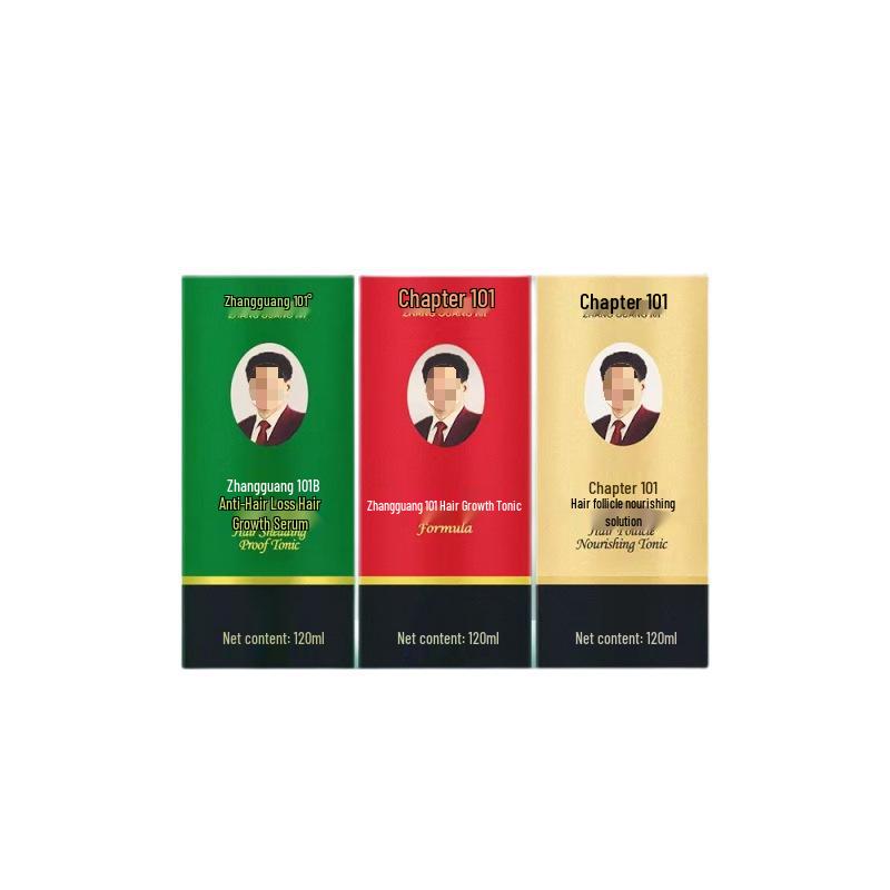 

Тонік для росту волосся з женьшенем та імбиром Zhangguang: Зміцнює шкіру голови, живить коріння, сприяє здоровому росту волосся. Zhangguang 101 (Red Box 120ml) x1