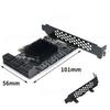 Chi a Mining Riser 10 Port PCIE SATA Card PCI Express SATA Controller PCIE To SATA 3 Expansion Card PCI E X1 SATA3 6Gbps ASM1166