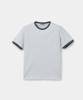 Kueo Cotton Ringer T-Shirt (Melange Gray)