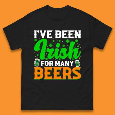 Irish For Many Beers Mens T-Shirt Womens Tops Tees