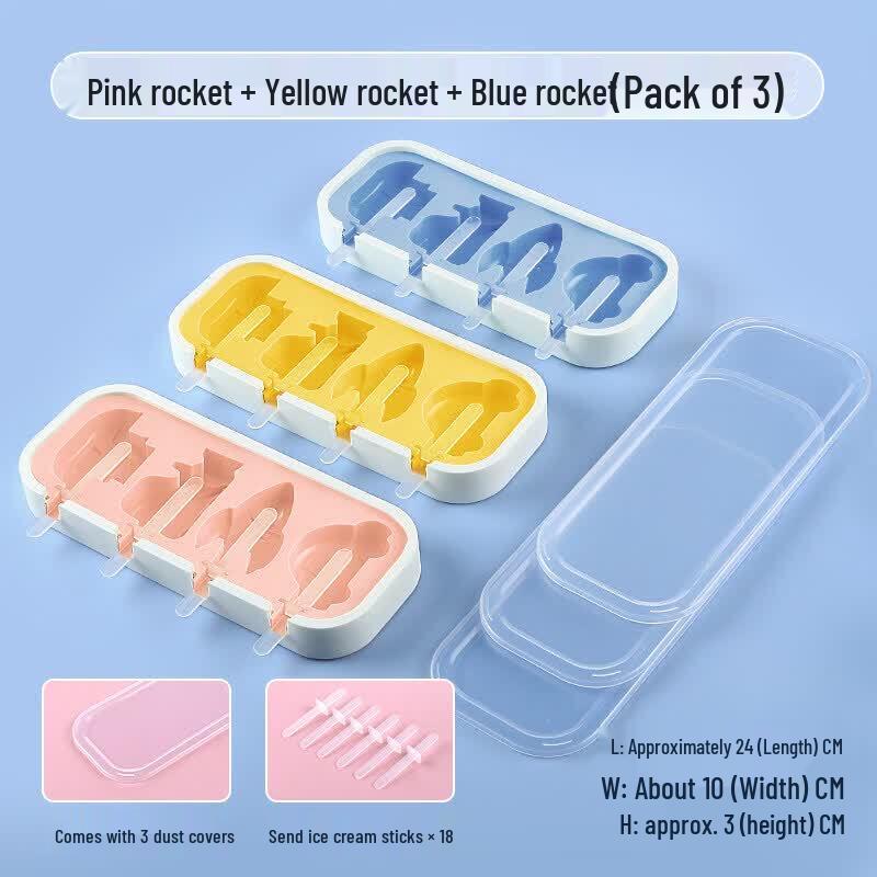 Food-Grade Silicone Ice Pop and Ice Cream Mold