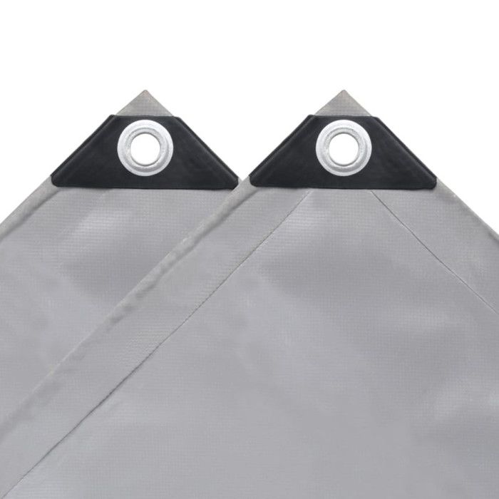 VidaXL Bâche 650 g / m² 4 x 7 m Gris