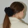 Camellia Handmade Crochet Mohair Knit Big Hair Scrunchie _ 4Color