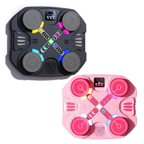 Music Boxing Machine for Kids Bluetooth-compatible Intelligent Scoring Target with Racing Light Thickened Wall Mounted Boxing Target