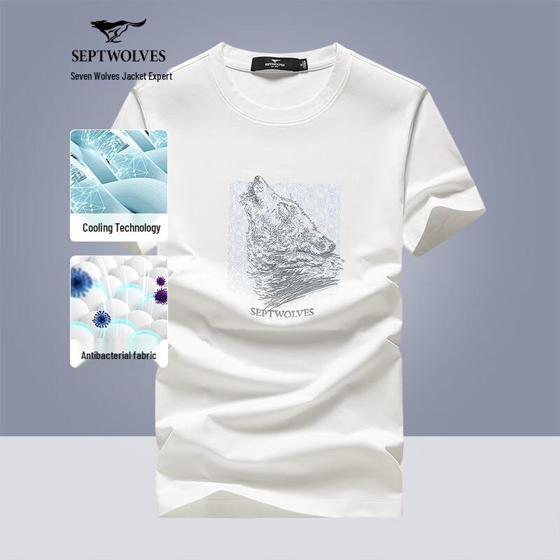 Septwolves Men s 5A Anti-bacterial Quick-dry Short Sleeve T-Shirt XL