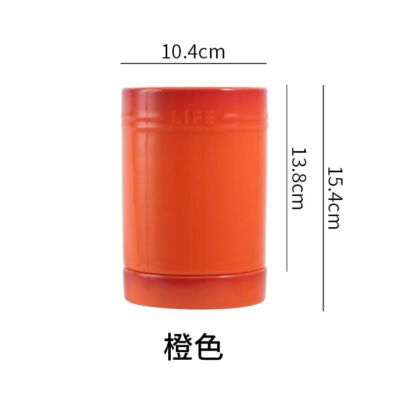 Porcelain Kitchen Utensil Holder for Countertop,Ceramic Storage Organizer for Knives Spoons and Forks,Cooking Tools Container