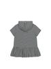 Tuomio Stripe Balloon Hood Dress [Black]