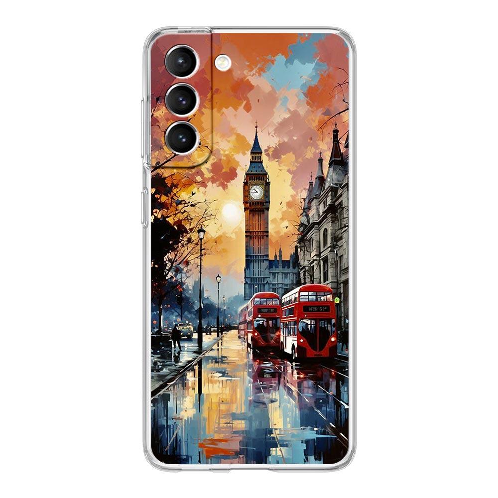 Phone Case For Samsung Galaxy S25 S24 S23 FE S22 Ultra S20 S21 5G S10 S9 Plus S10E S8 Soft Clear Cover National Flag RU FR UK