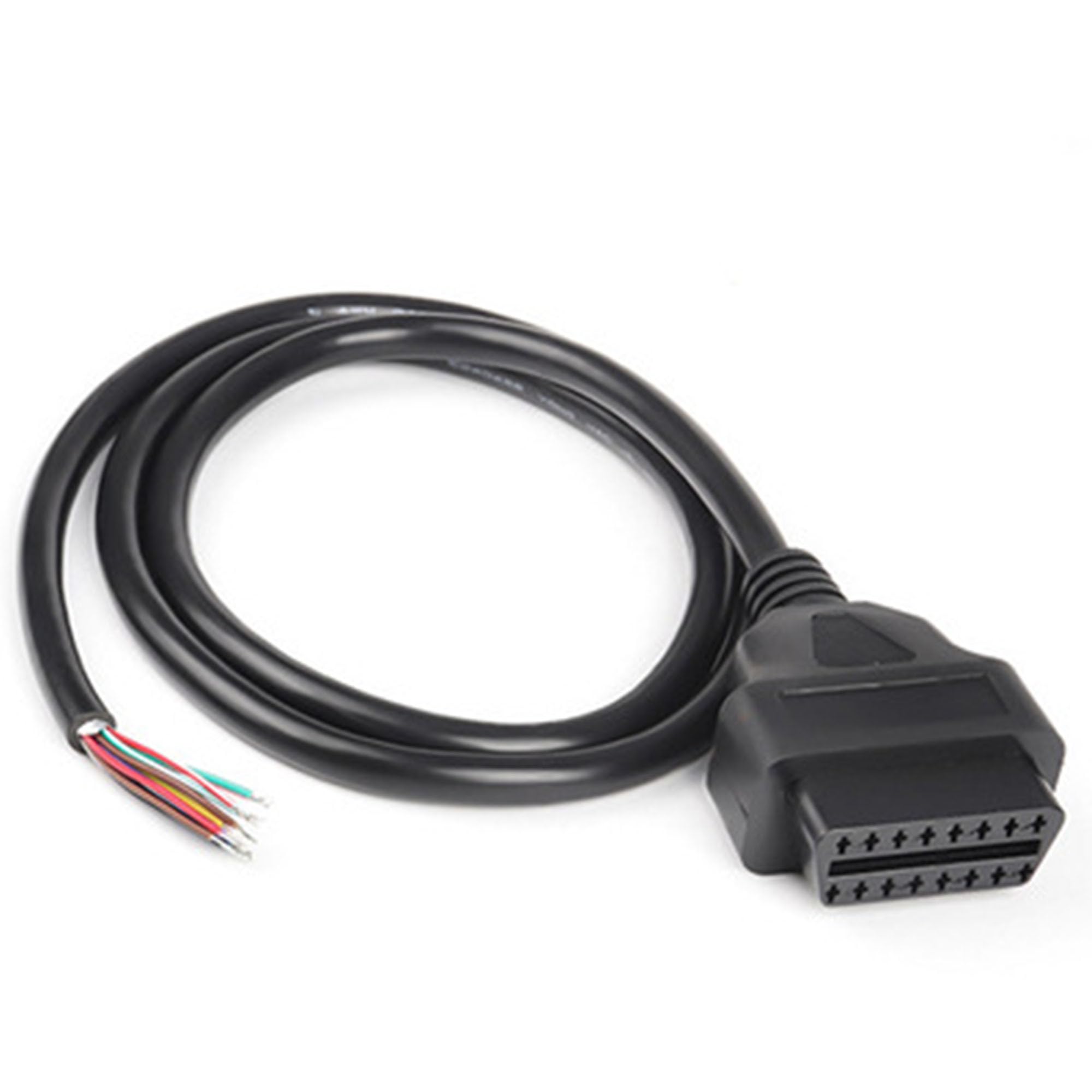 OBD-II 16 Pin to End Open Plug Wire Cable OBD2 1m