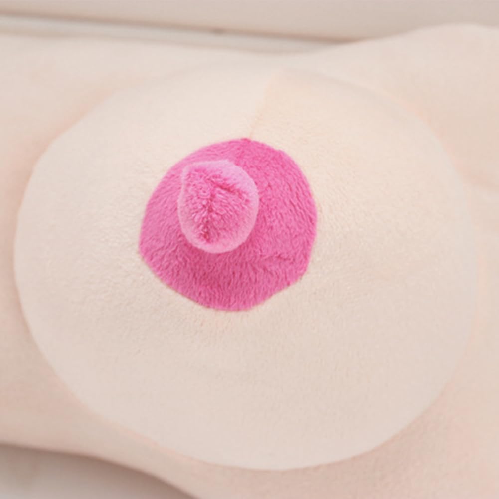 Ibluelover Boobs Breasts Pillow Cushion Soft Plush Sleep Pillow for Neck and Shoulder Funny Chest Pillow Gifts for Couples