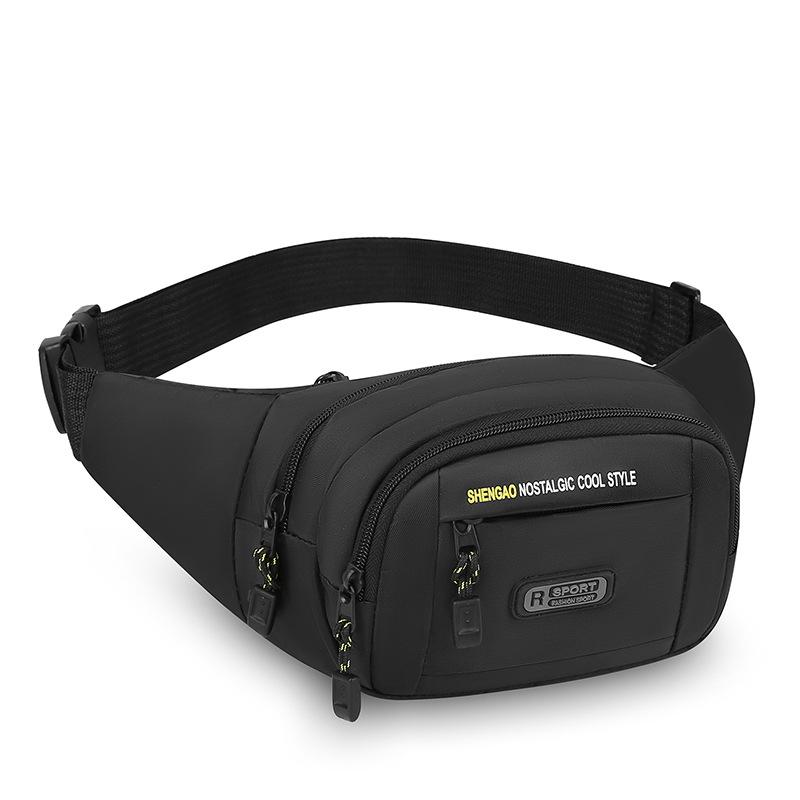Multi Layer Practical Mobile Phone Pocket Oxford Fashion Wear Resistant Men's Chest Bag Outdoor Simple and Lightweight Shoulder Crossbody Bag.