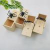 Trick Spider Funny Scare Box Wooden Hidden Box Quality Prank Wooden Scare Box Fun Game Prank Trick Friend Halloween Office Toys
