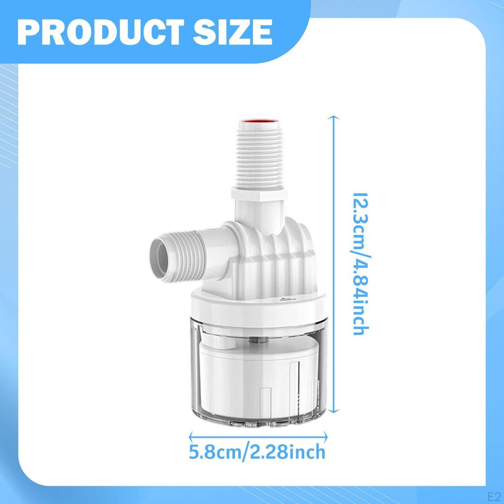 1/2" Automatic Water Level Control Valve Easy Installation Inner Type Professional Replace Parts for