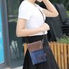 Shoulder Solid Color Mini Mobile Phone Bag Solid Color Crossbody Canvas Bag  Cell Phone Pouch