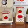 Caneca Original de Tomate com Bolinhas, Caixa de Presente de Alto Valor, Caneca de Mão, Caneca Cerâmica para Casa, Lembrança para Meninas