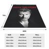 Rock Star Johnny Hallyday Rock'n Roll Decke Flanell Überwurf Tragbare Überwürfe für Bettwäsche Outdoor Decken Tagesdecke