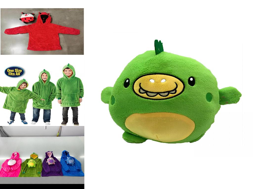 Kids Super Soft Plush Winter Fleece Warm Hooded Giant Sweatshirt Blanket