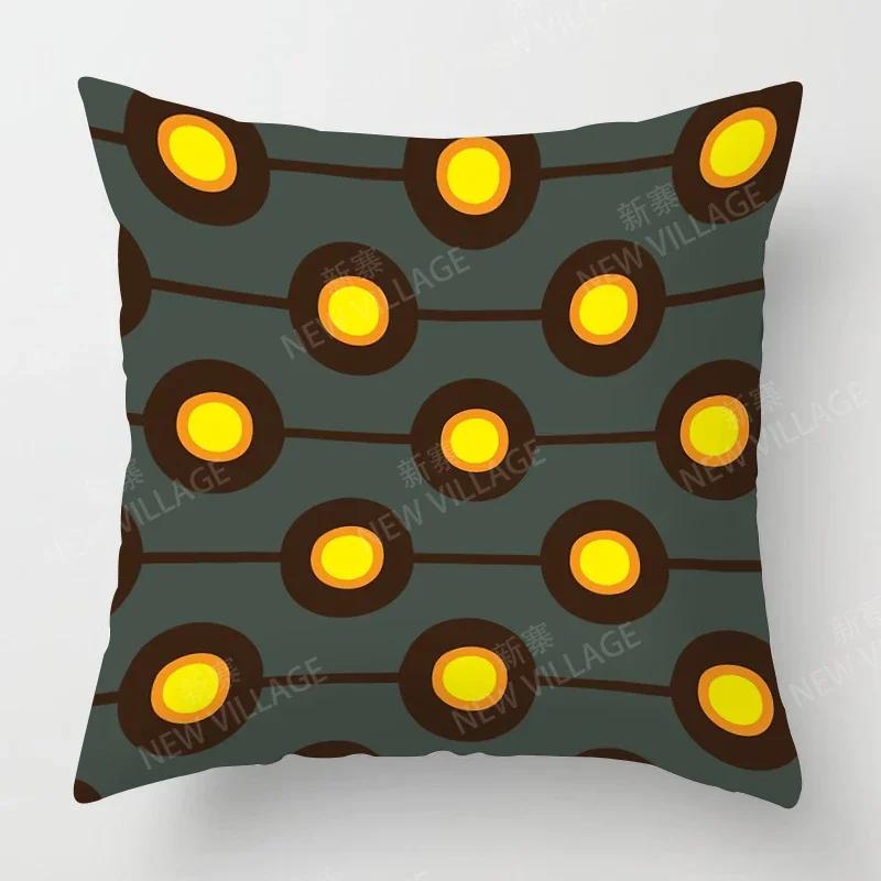 Nordic Fall Home Decor Autumn Throw Pillow Case Sofa Cushion Cover Modern 45x45cm 45*45 50x50 60x60cm 40*40 40x40 Geometry 60*60