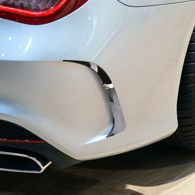 1 pár Vložky Krytky Větracího Otvoru ABS Plast Lipový Spoiler Zadního Nárazníku Canardy Větrací Otvory pro Mercedes-Benz W117 CLA 200 250 45 AMG 14-18