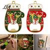 Cute Glove Shape Party Favors Christmas Bottle Opener, Remover with Magnetic Backing, Supplies for Gathering Durable Zinc Alloy Festive Holiday