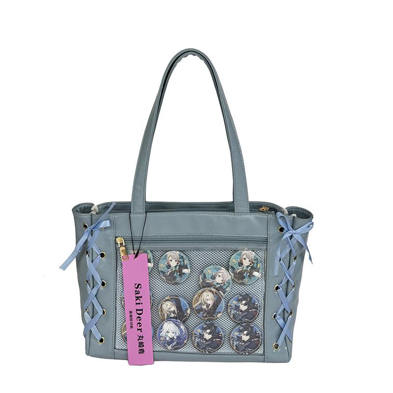 Today's popular ribbon large-capacity bow transparent baby bag pain bag