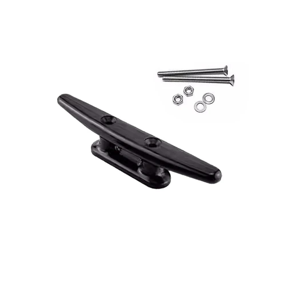Nylon Low Flat Cleat Open Base Cleat With 2 Screws Marine Boat Yacht Deck Line Rope Tie Kayak Canoe Deck Hardware Accessories