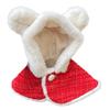 Christmas Pet Cloak Ears Hooded Bib Cape Christmas Dog Coat With Hood Dog Hoodie