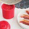 Multifunctional Bacon Grease Container with Filter, Bacon Grease Container Silicone Drum Oil Mesh Filter Holder Storage, Oil Jug