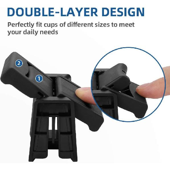 JoyTutus Cup Holder Compatible With Toyota Highlander 2014-, Fits Most Cup Sizes, Center Console Drink Holder Ert Divider