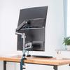 AVLT Monitor Arm Dual Supports Adjustment Gas Spring Type Display Arm Grommet Type Clamp Type VESA Stand Support Curved Display 2-Screen Up/Down